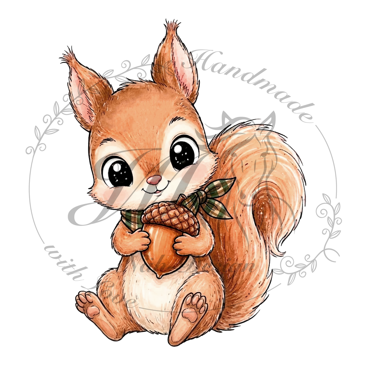 Bügelbild I love nuts