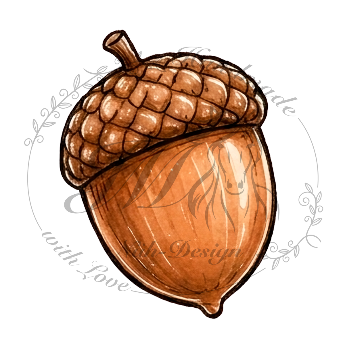 Bügelbild I love nuts