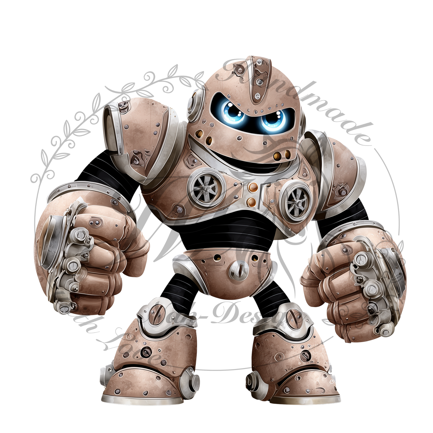Bügelbild Big robots