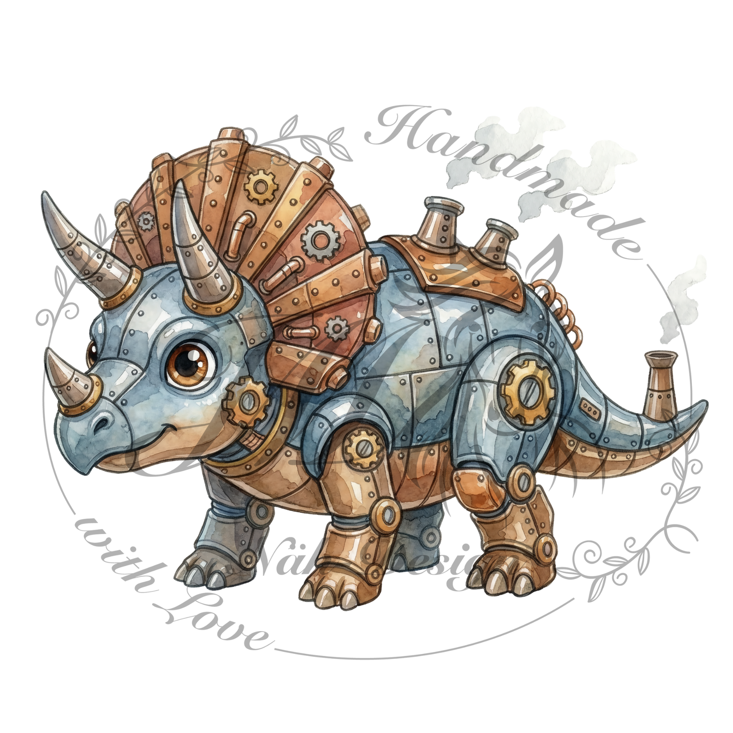 Bügelbild Roboterdinos