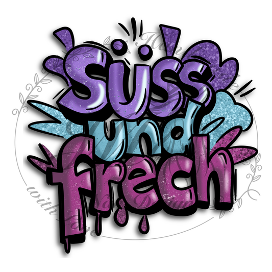 Bügelbild Süß und Frech