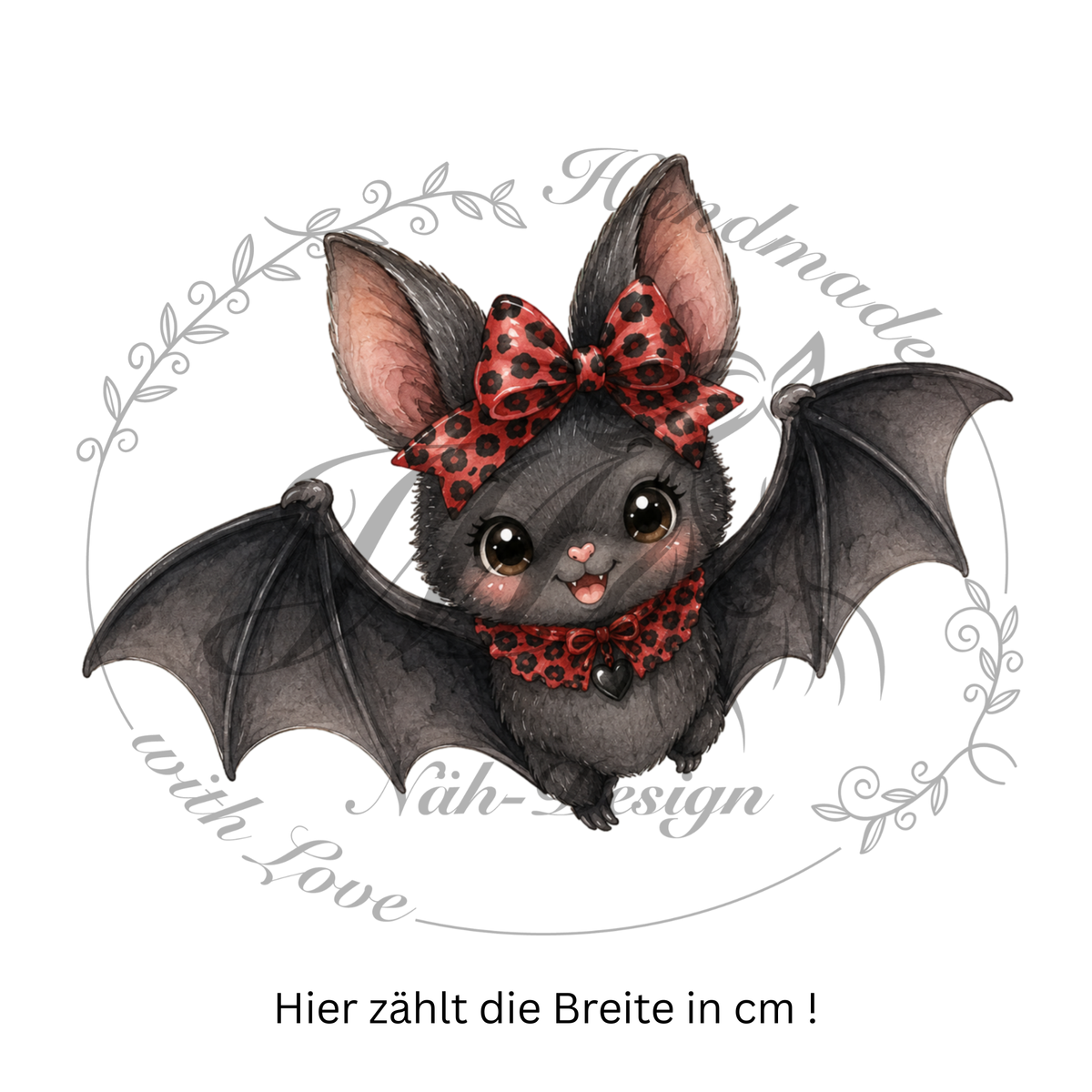 Bügelbild Leo Fledermaus
