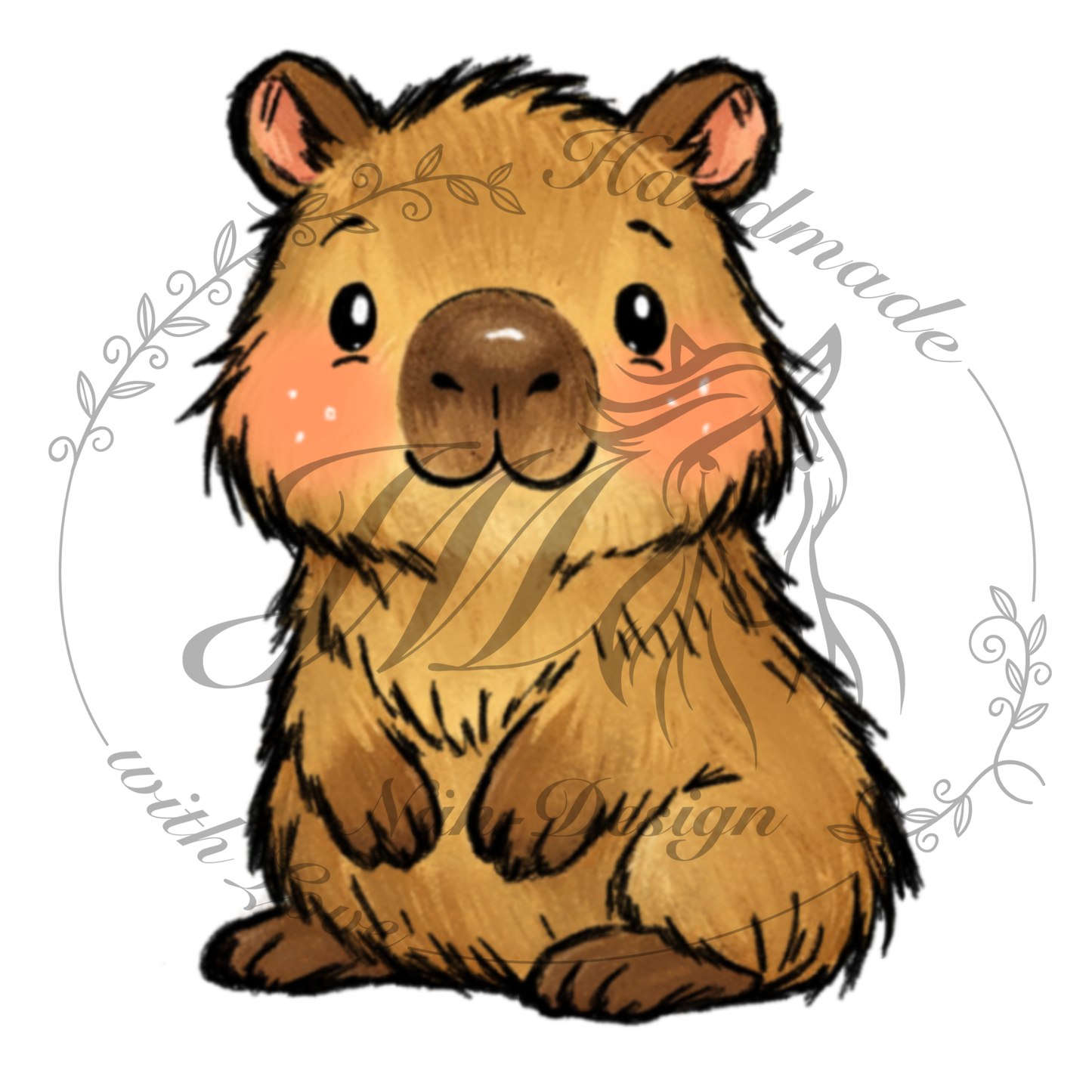Bügelbild Capybara / Capybara Welt