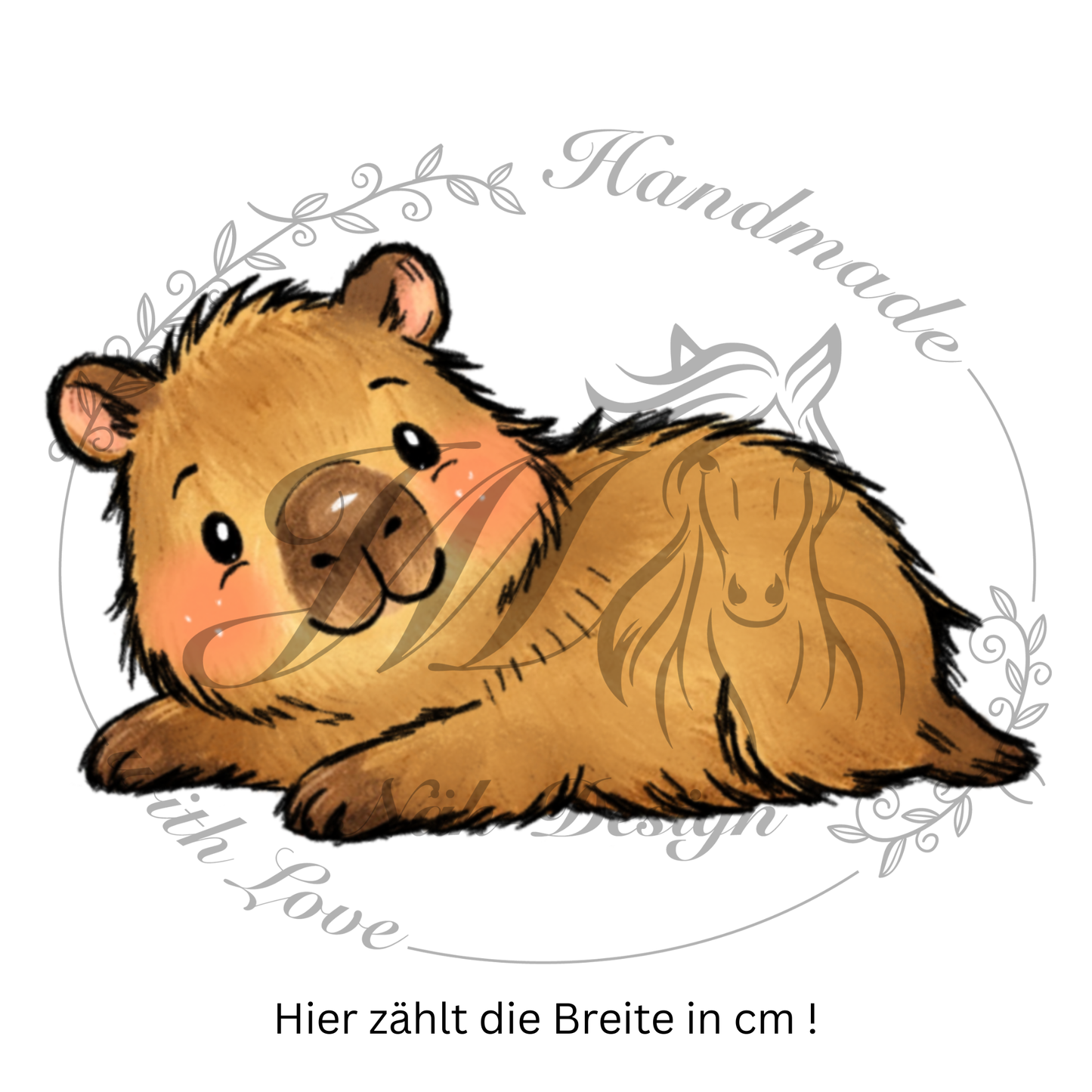 Bügelbild Capybara / Capybara Welt