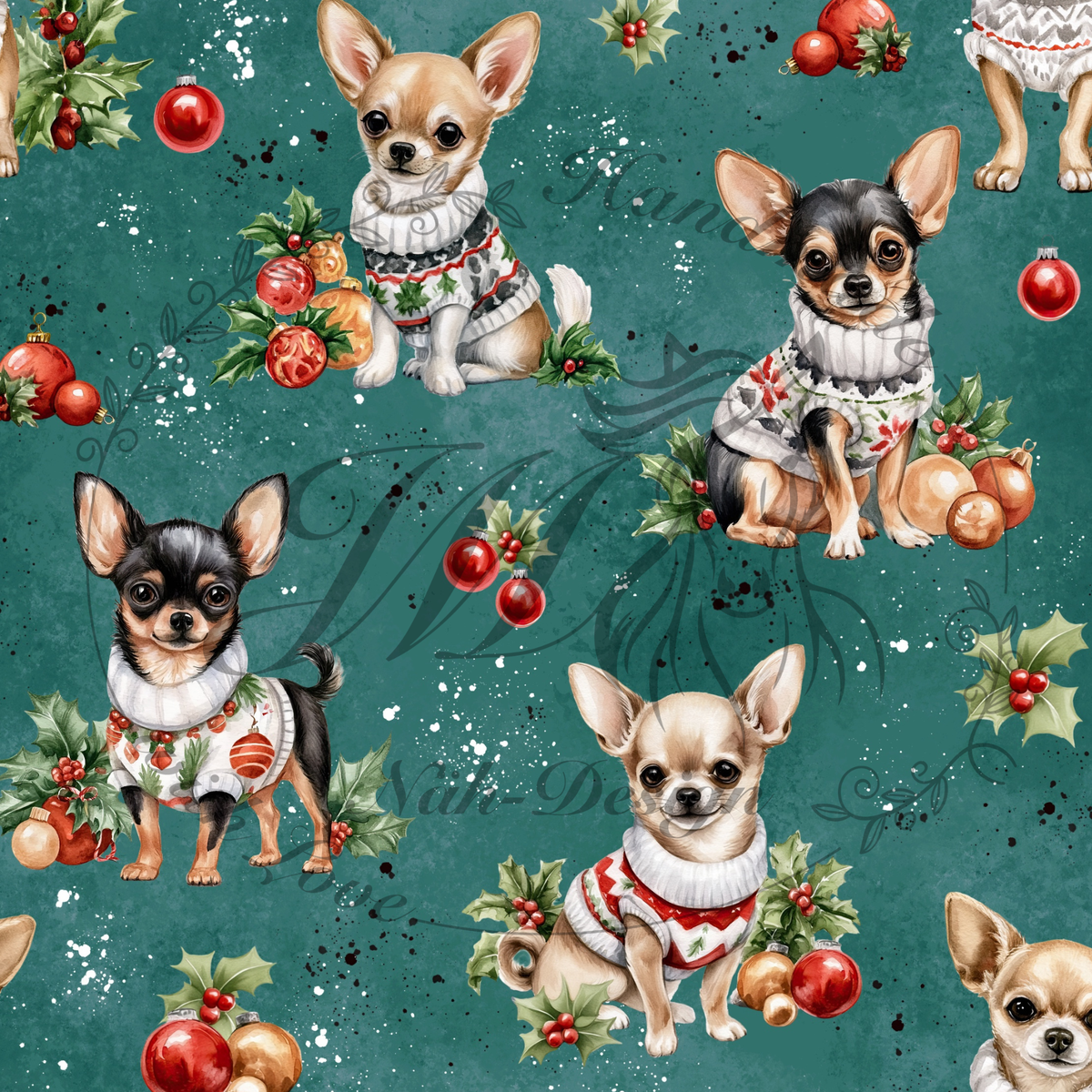 Christmas chihuahuas