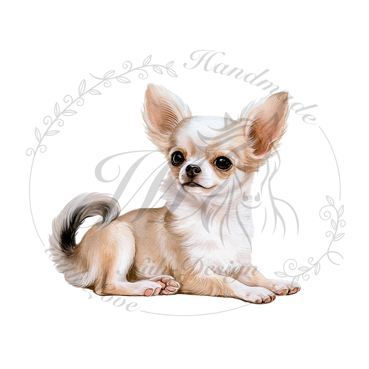Bügelbild Chihuahua Night