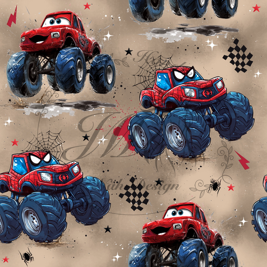 Red monster truck