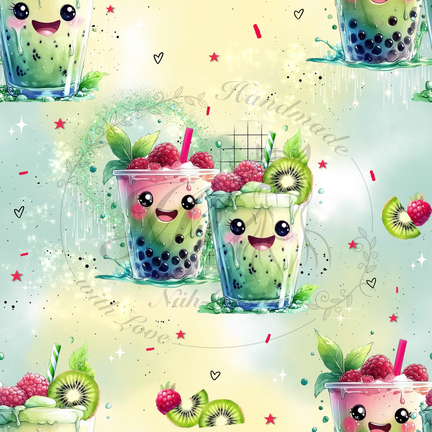 Kiwi und Himbeere