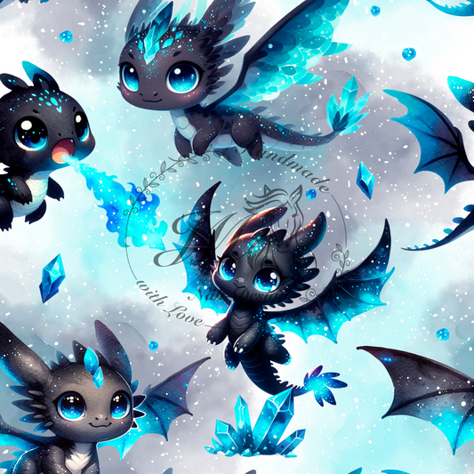 Mystical Blue Dragons