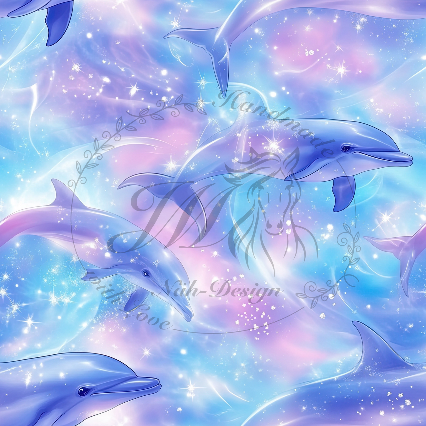 glowing dolphin